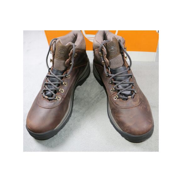 Timberland White Ledge Waterproof Mid Hiker Boots Mens Size 13 Brown Full Grain